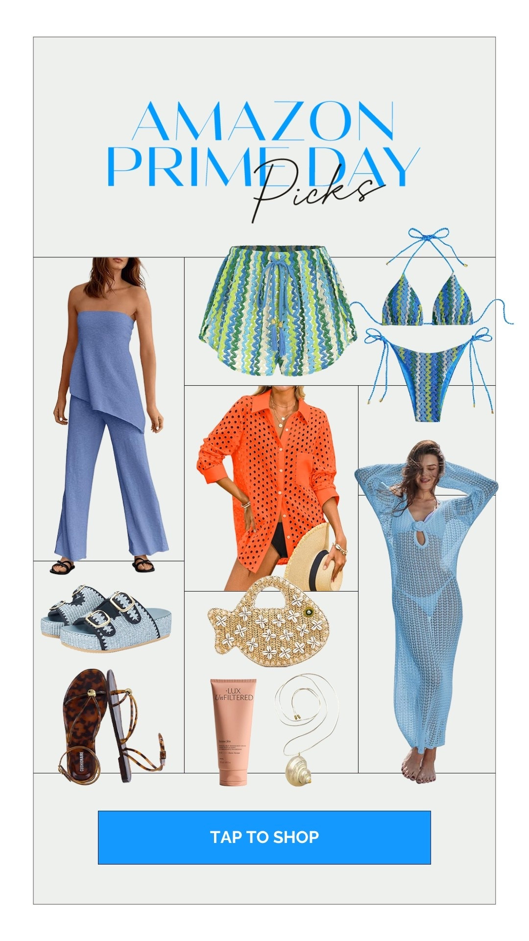 Amazon Prime Day picks!! 

Swimsuit, swimsuit cover up, resort wear, free people dupe, jelly slides, jelly sandals, self tanner