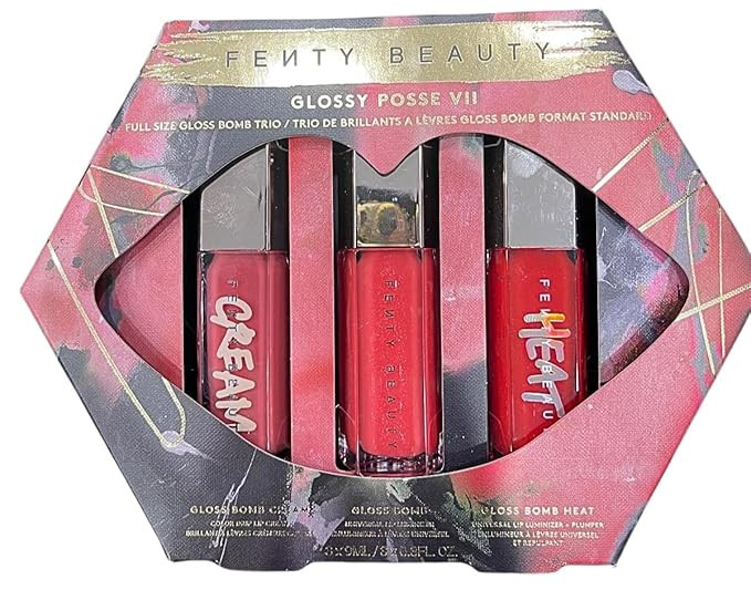 FENTY BEAUTY Glossy Posse VII Full-Size Gloss Bomb Trio | Amazon (US)