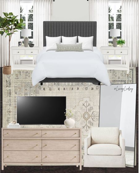 Master bedroom design, bedroom design, bedroom rug, neutral bedroom, upholstered bed 

#LTKhome #LTKfamily #LTKstyletip