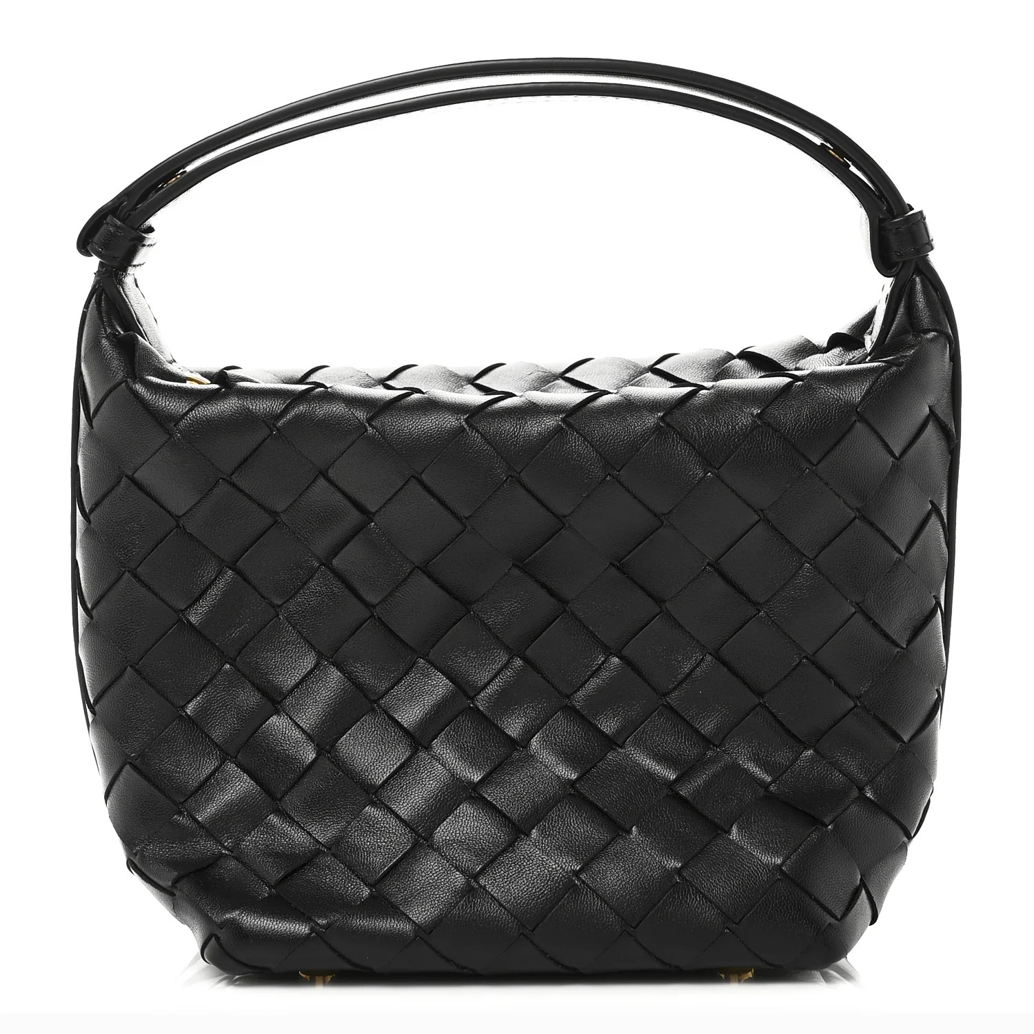 Calfskin Nappa Intrecciato Mini Wallace Black | FASHIONPHILE (US)