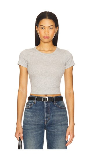 Baby Tee in Heather Grey | Revolve Clothing (Global)