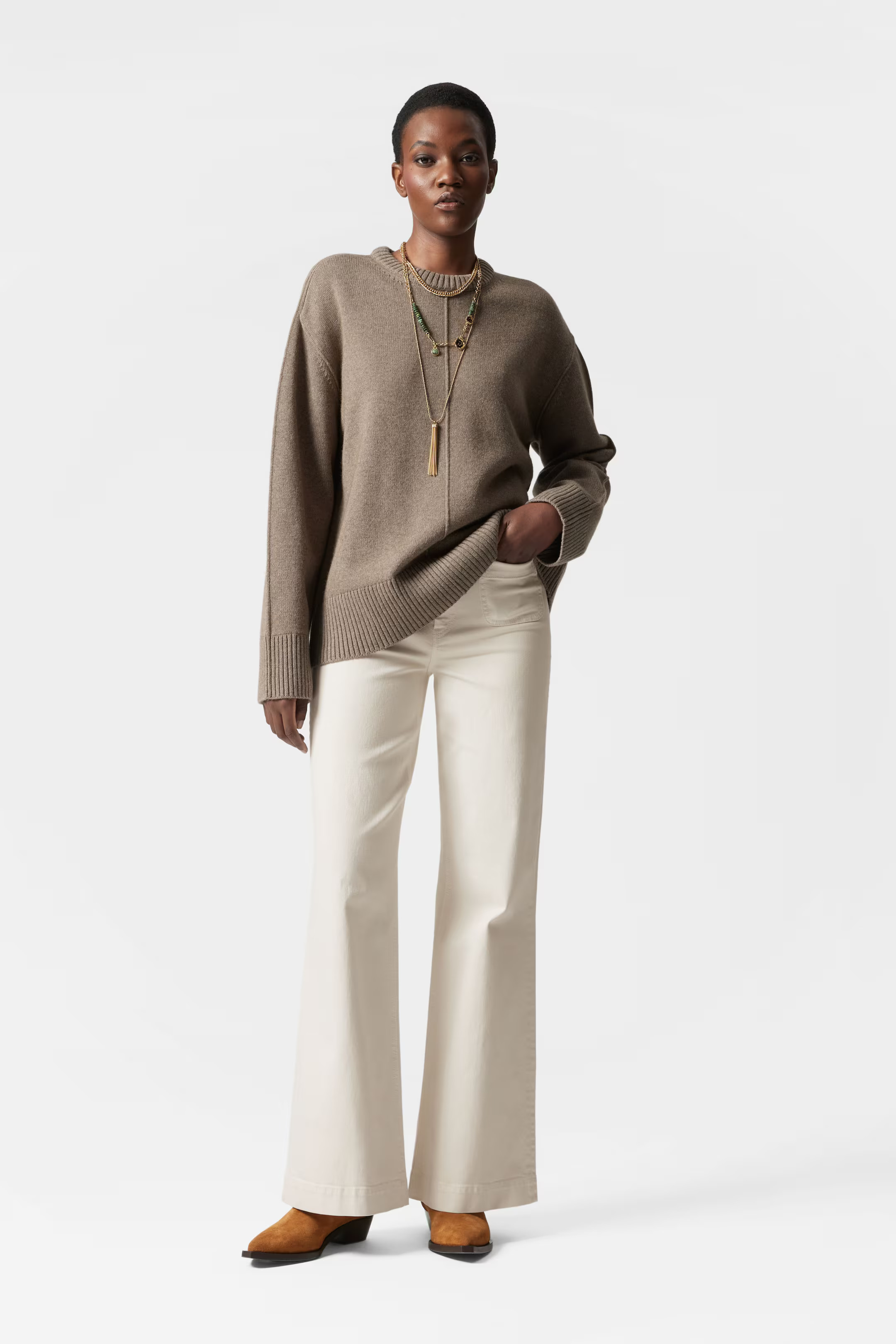 Oversized Knit Jumper - Yellow - Ladies | H&M GB | H&M (UK, MY, IN, SG, PH, TW, HK)