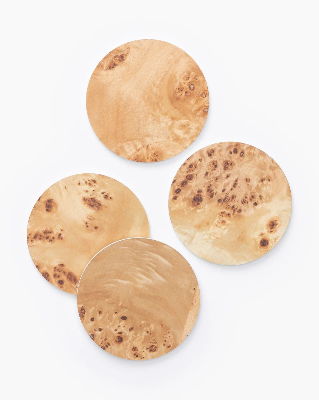 Burl Wood Coasters (Set of 4) | McGee & Co.