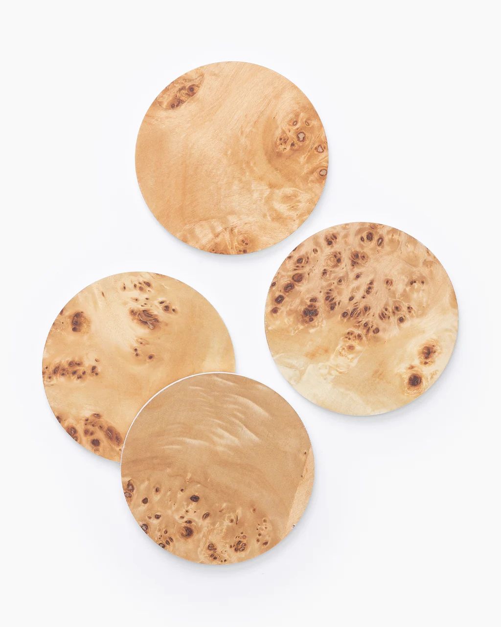 Burl Wood Coasters (Set of 4) | McGee & Co.