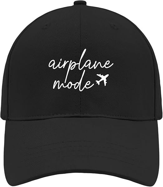 Airplane Mode Trucker Hat Women's Hats & Caps AllBlack Hats for Women Gifts for Mom Running Hat | Amazon (US)