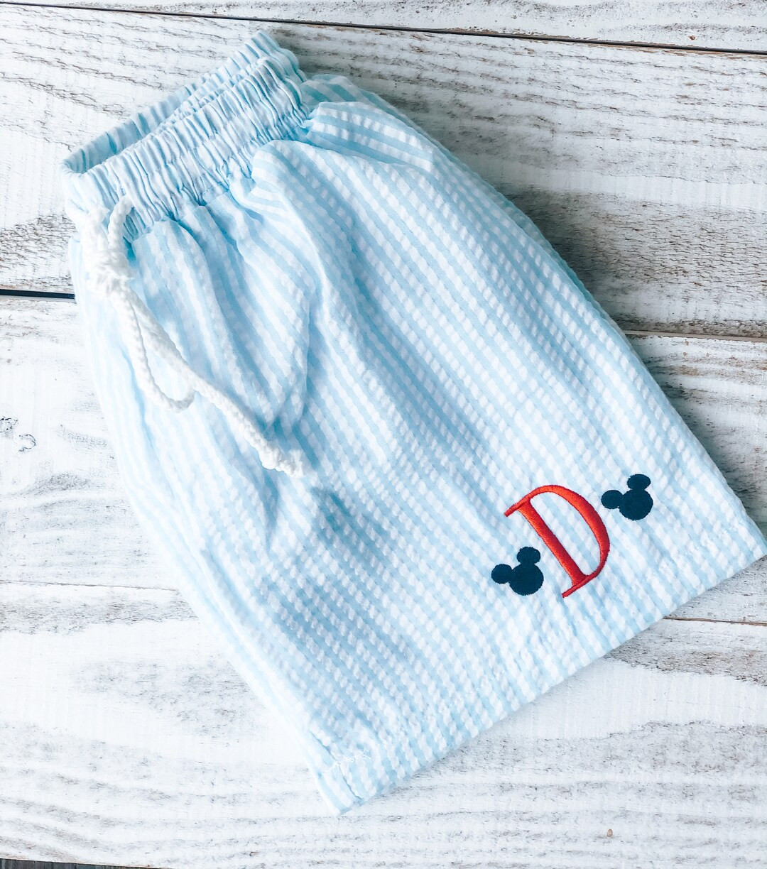 Mickey Mouse Swim Trunks, Mickey,seersucker Swim Trunks, Disney, Personalized Swim, Baby Swim Tru... | Etsy (US)