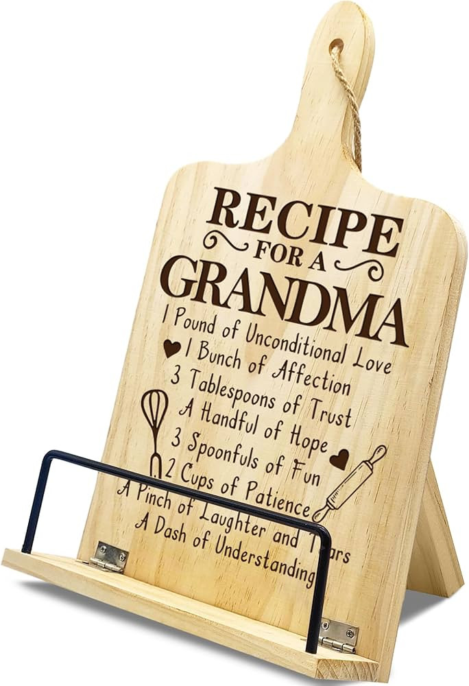 Grandma Gifts, Grandma Christmas Gifts, Great Grandma Gift from Grandkids - Recipe Book Holder Gi... | Amazon (US)