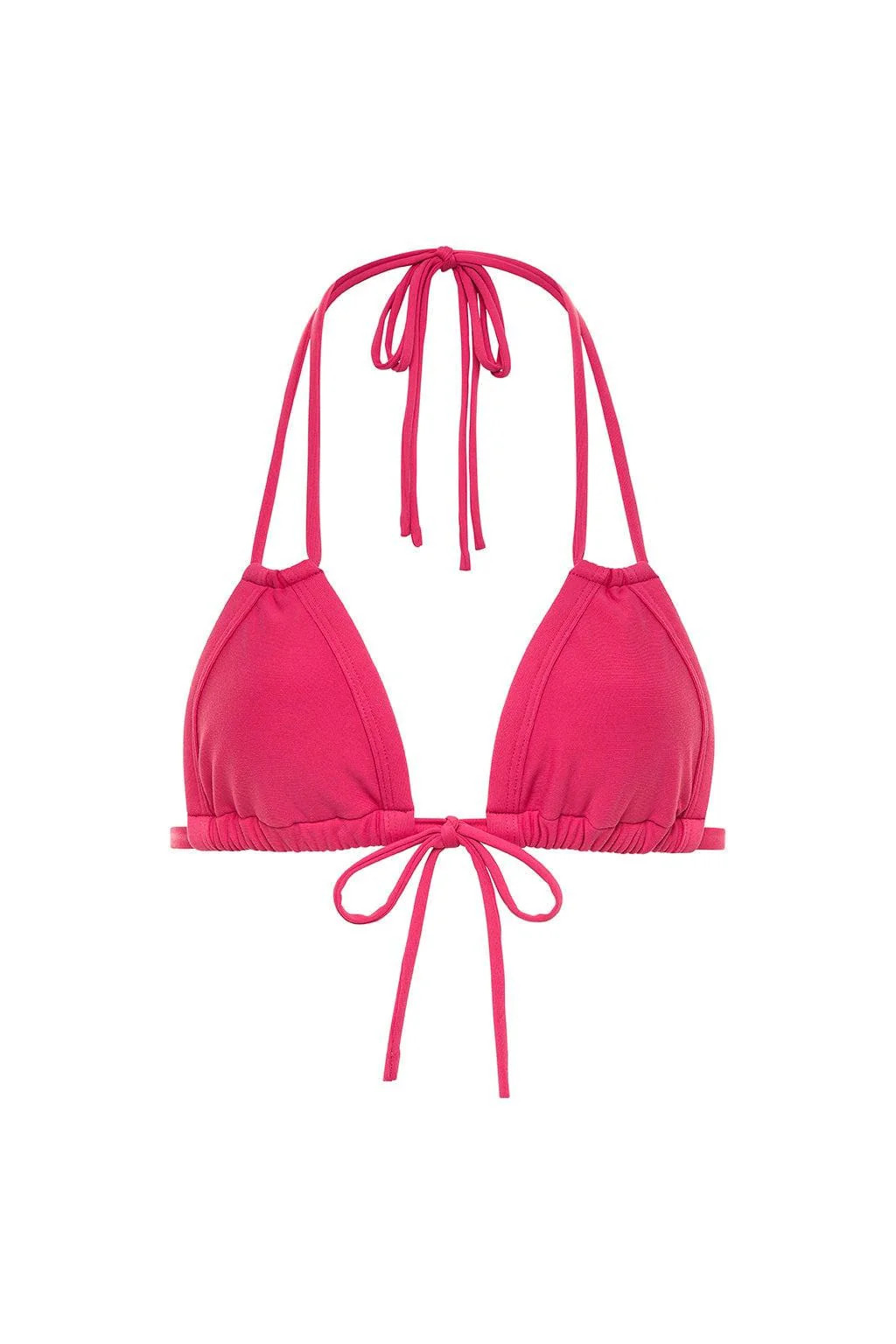 Raspberry Euro Bow Bikini Top | Montce
