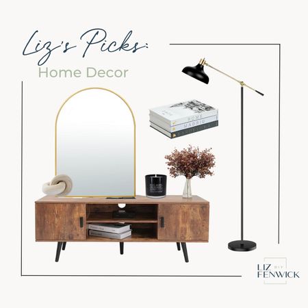 New Amazon home decor finds! I love the warmth this console table gives off along with the pops of gold! 

#LTKhome #LTKSeasonal
