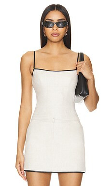 Lovers and Friends x Maggie MacDonald Miles Top in Natural & Black from Revolve.com | Revolve Clothing (Global)