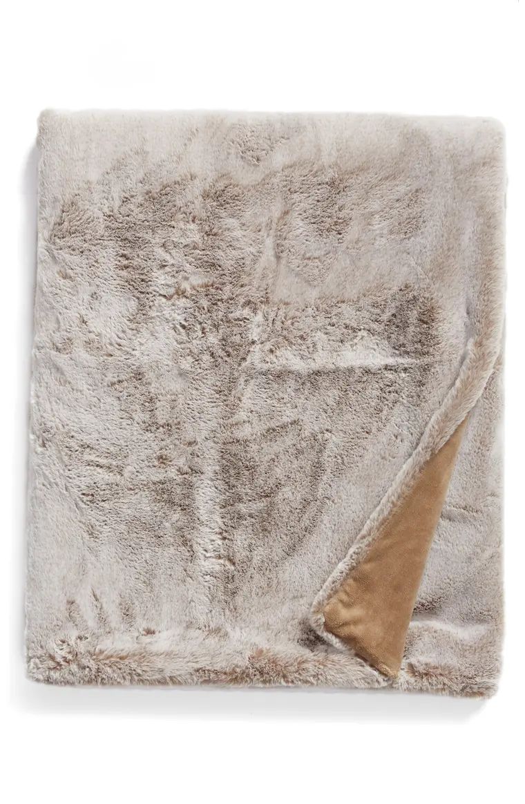Faux Mink Fur Throw Blanket | Nordstrom