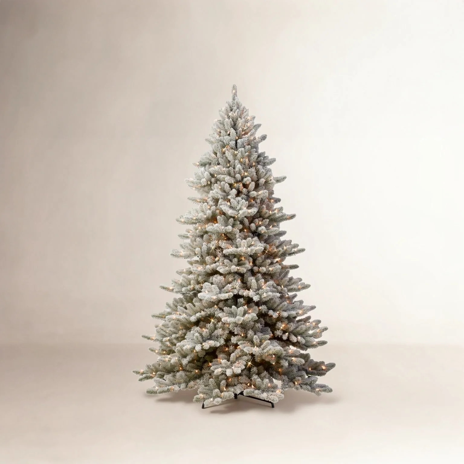 Frosted Pre-Lit Fir Christmas Tree | Birch Lane