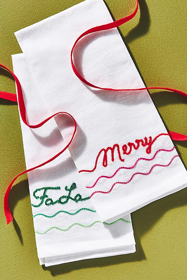Festive Hand Towels, Set of 2 | Anthropologie (US)
