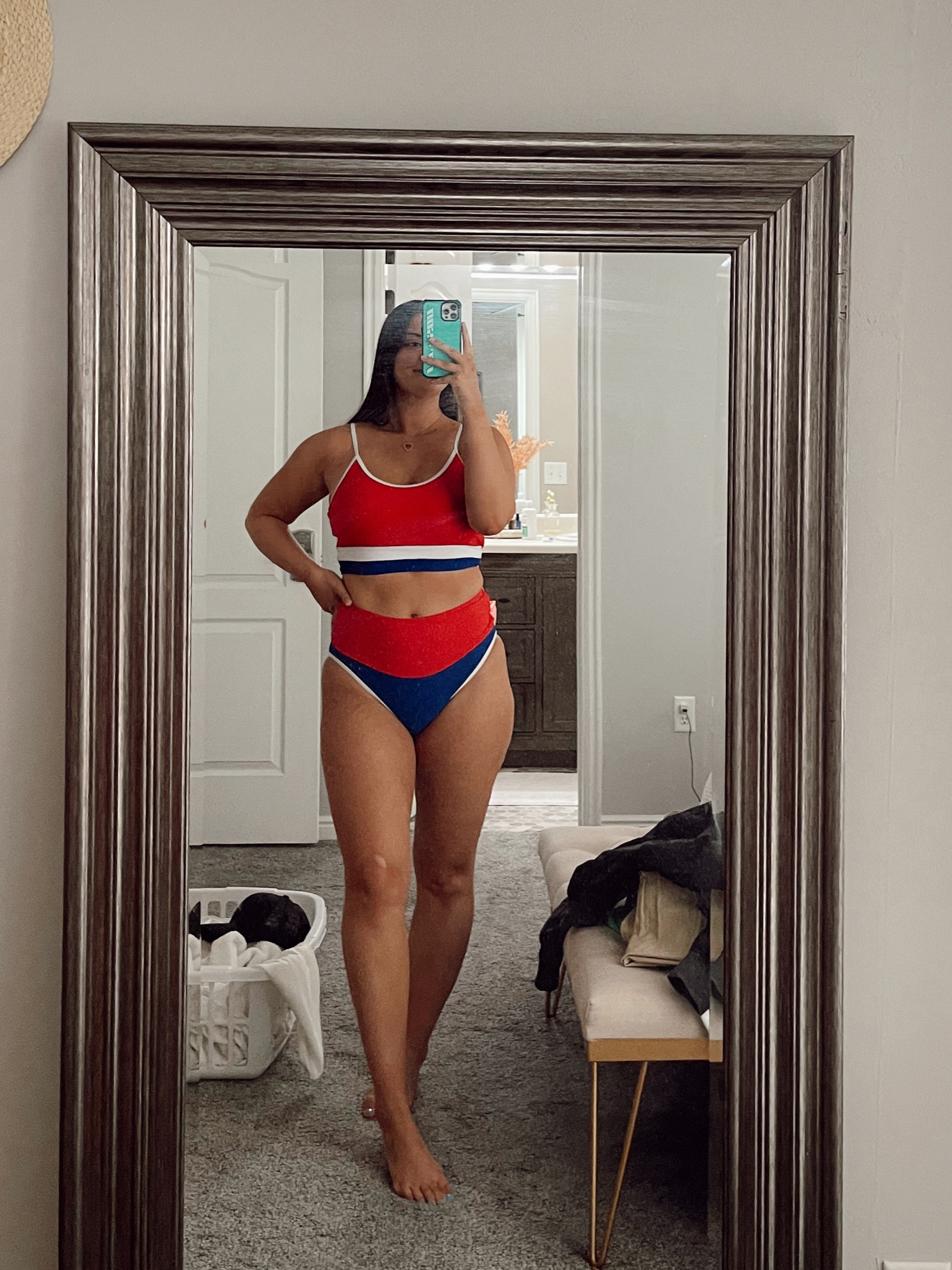 American swim from Pink Lily!!
-wearing M on top & L on bottom

#LTKSeasonal #LTKcurves #LTKFind