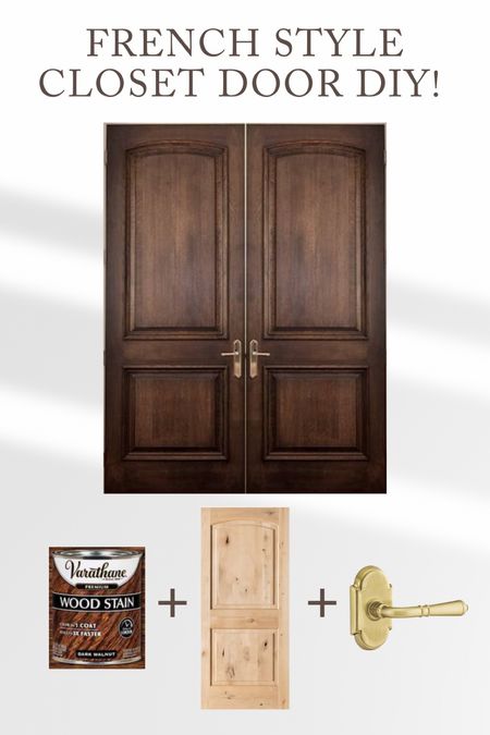 French style closet doors DIY 