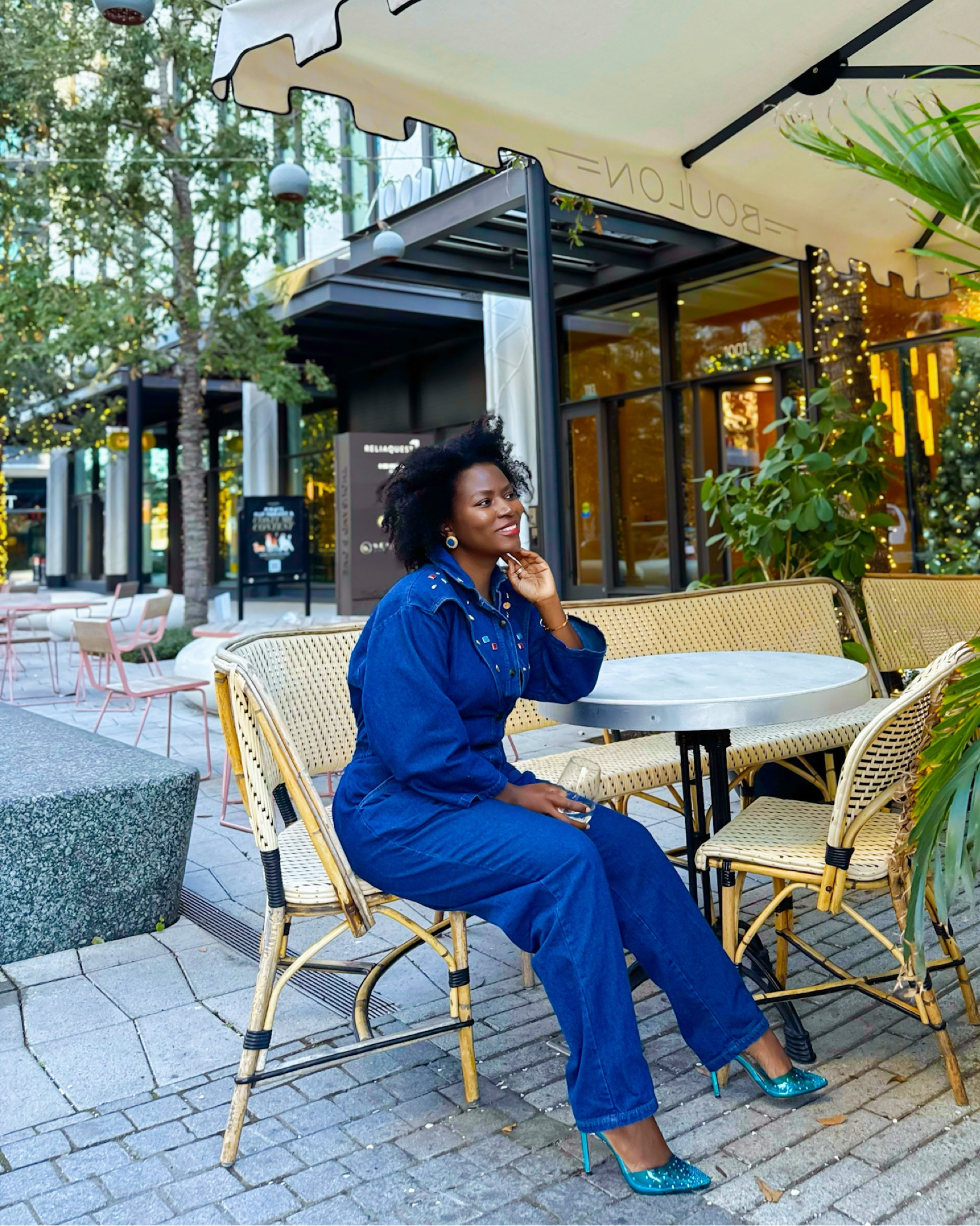 Winter outfit. 
Denim Jumpsuit 

#LTKSeasonal #LTKFindsUnder100 #LTKStyleTip