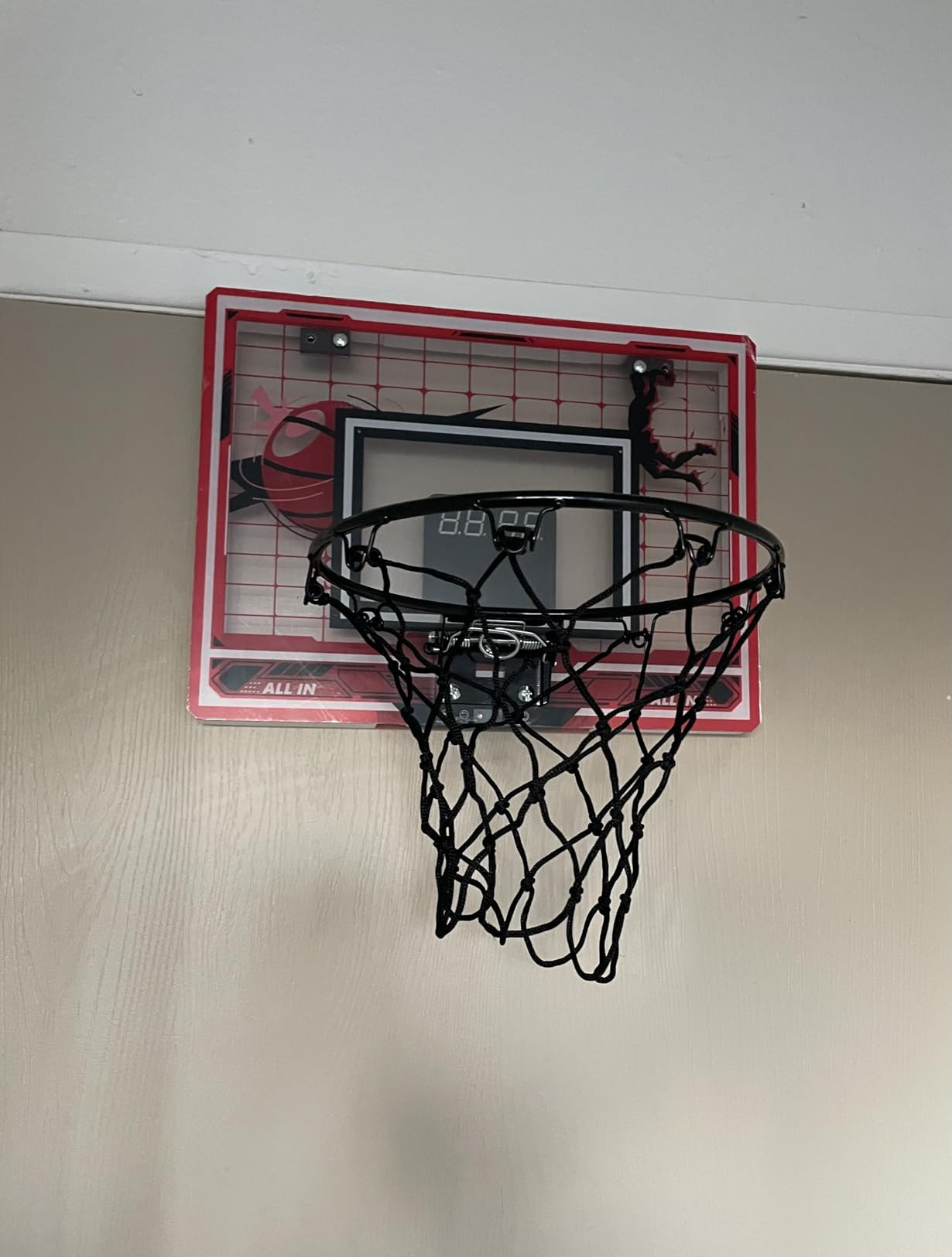 Basketball Hoop Indoor for Kids-Over The Door Mini Basketball Hoop with LED Light, Scoreboard, Re... | Amazon (US)