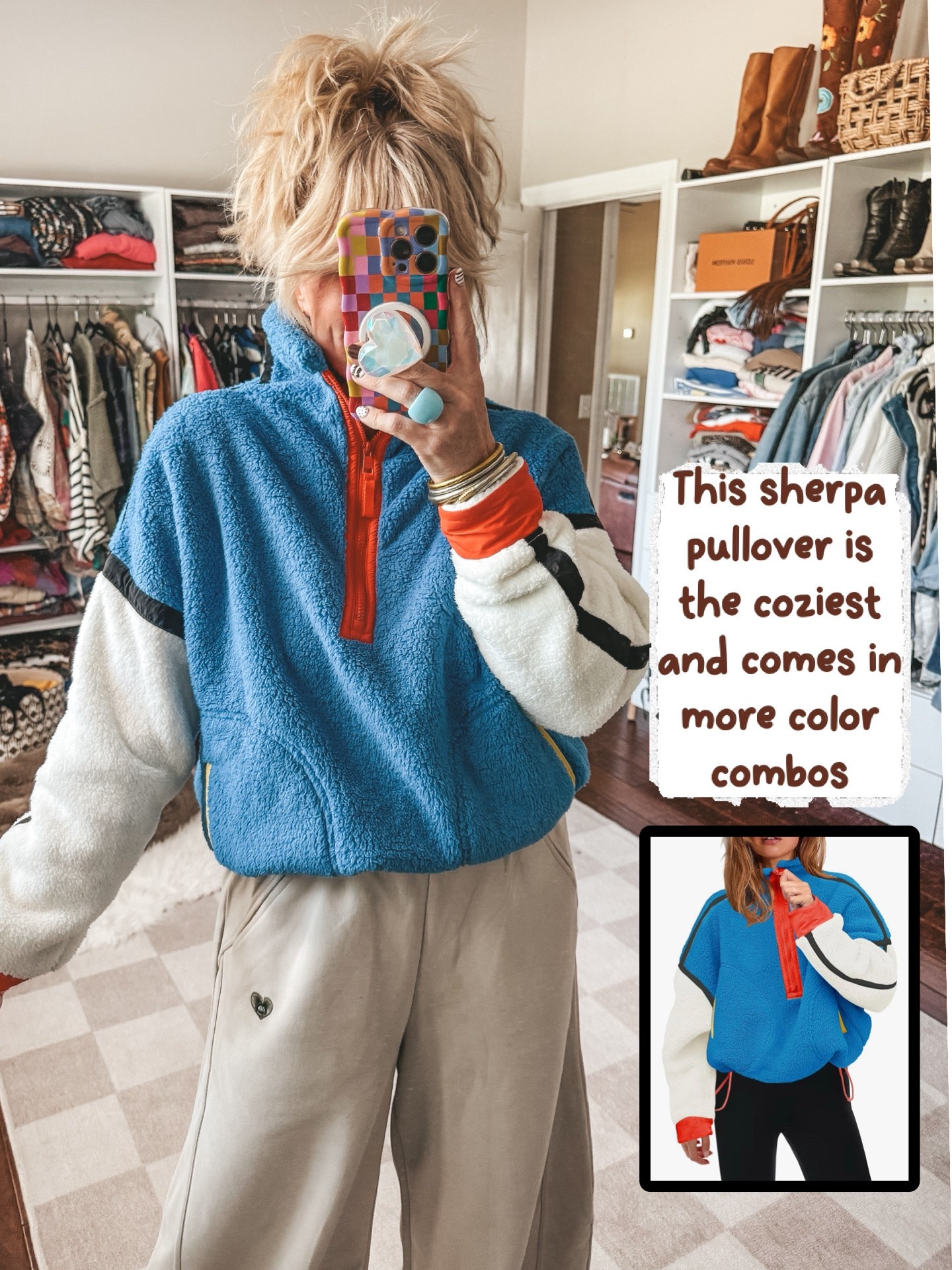 This is the coziest pullover! It comes in other color combos and is so cozy for ballgames when it gets cool.

#LTKOver40