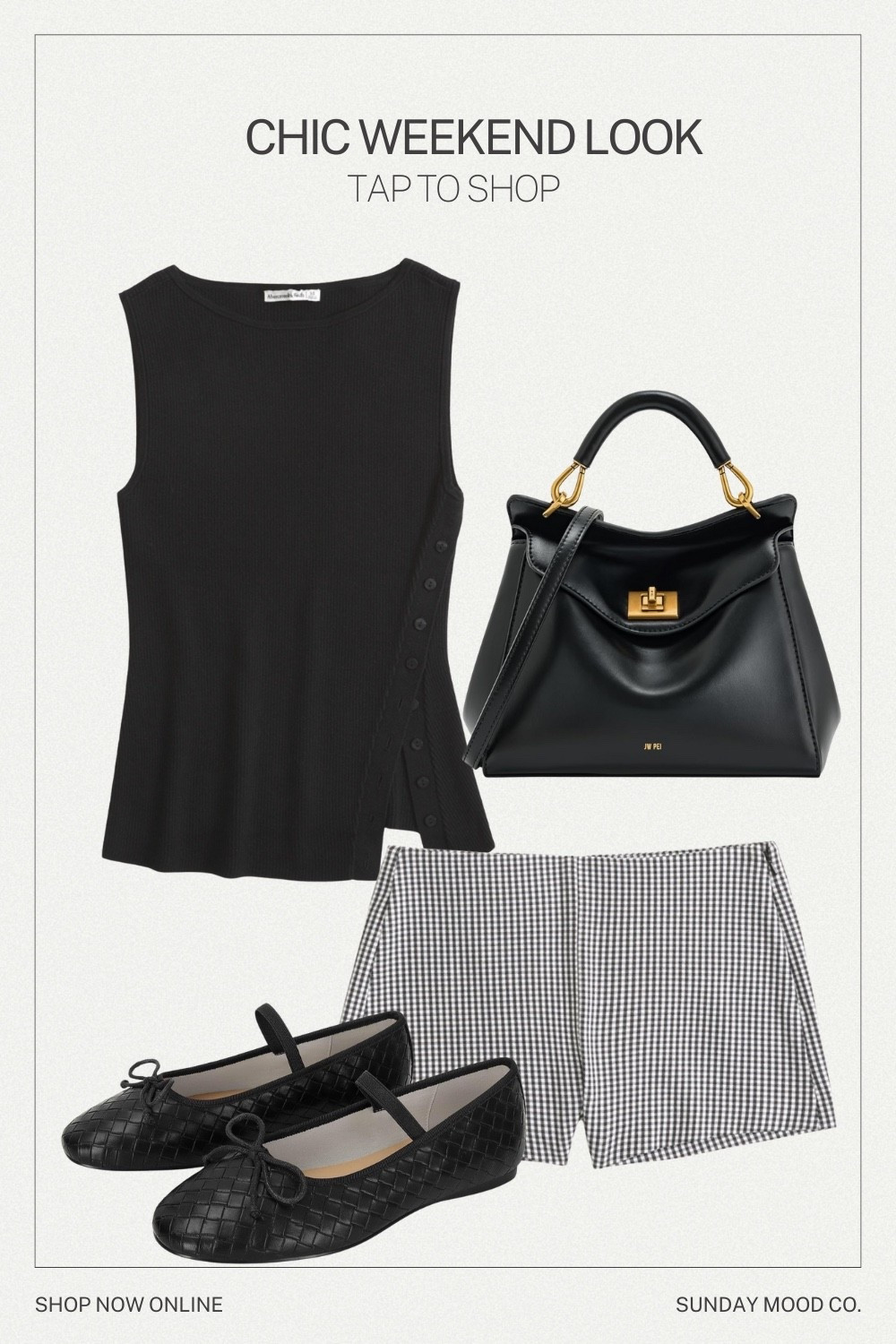 Chic & Minimal Weekend Outfit  

Black sleeveless top, gingham shorts, black ballet flats, and structured black handbag. Minimal chic weekend outfit for summer, perfect for brunch, errands, or casual nights out. Affordable and stylish pieces you’ll wear on repeat.

Summer outfit, brunch outfit, girls night out, outfit inspo, ootd inspo, ootd, trendy outfits, chic outfit, shorts, summer tote

#LTKSaleAlert #LTKFindsUnder100 #LTKStyleTip