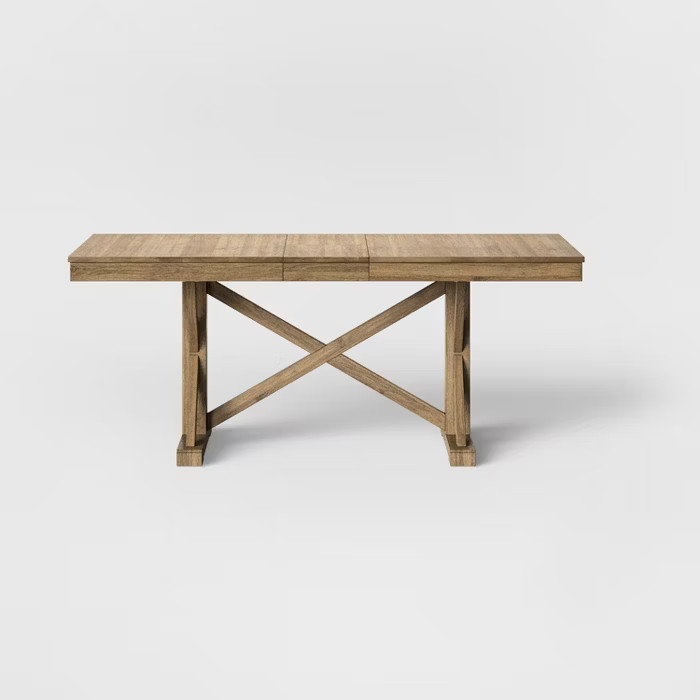 72" Litchfield Rectangle Extendable Dining Table Wheat Brown - Threshold™ | Target
