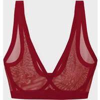 EBY Women's Winery Sheer Bralette, Seamless | Size: Medium DD | EBY (US)