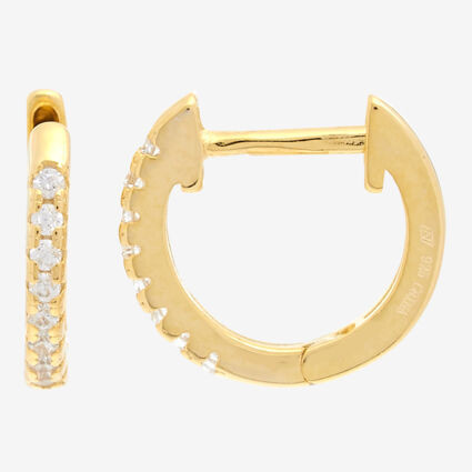 Sterling Silver Cubic Zirconia Hoops | TK Maxx