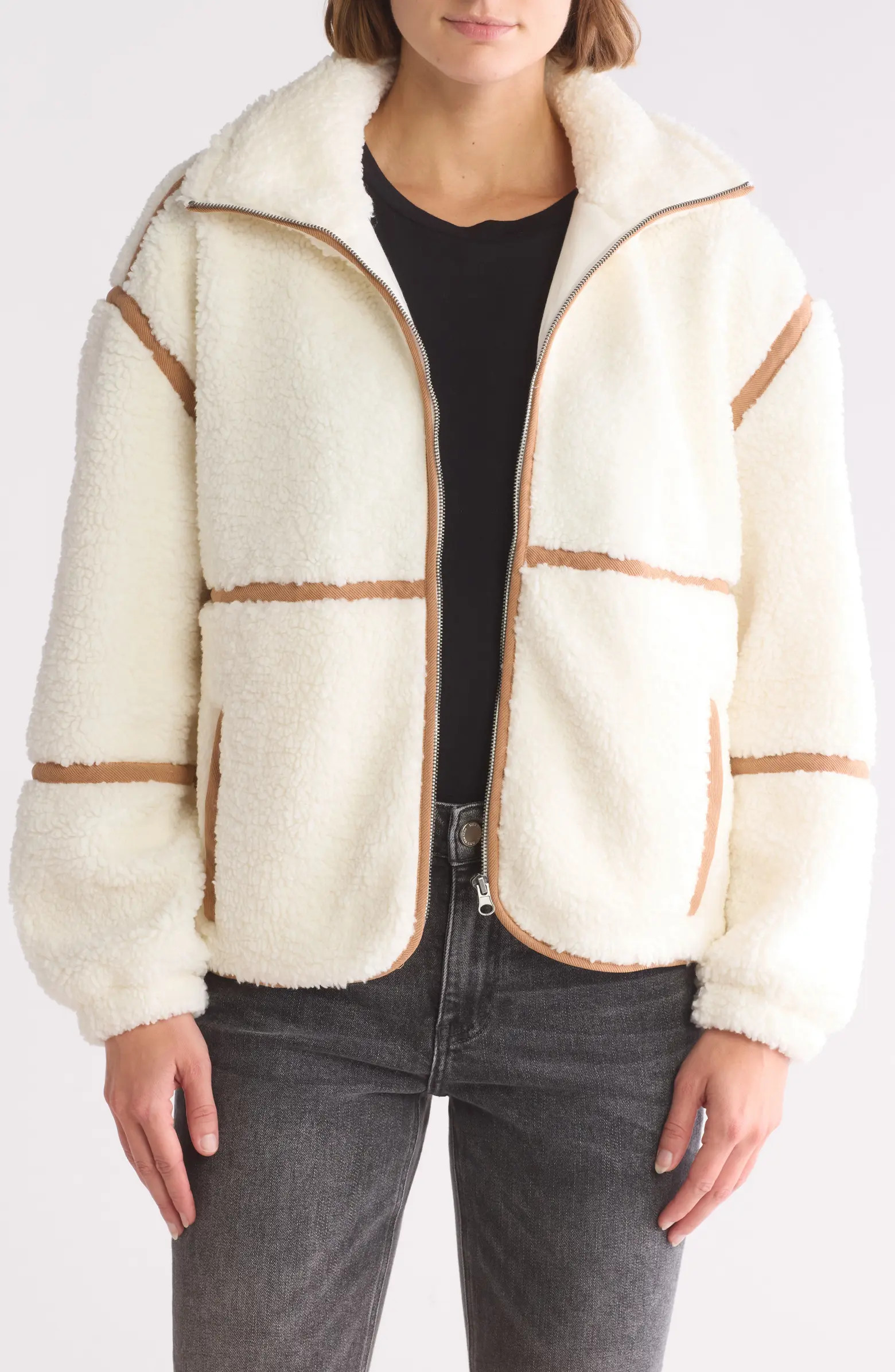 Thread & Supply Faux Shearling Detail Jacket | Nordstromrack | Nordstrom Rack