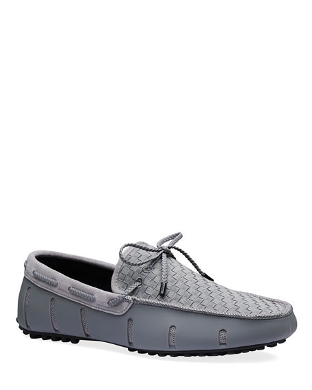 Swims Men's Woven Mesh & Rubber Braided-Lace Boat Drivers | Neiman Marcus