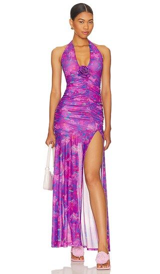 Kasia Gown in Purple & Blue | Revolve Clothing (Global)