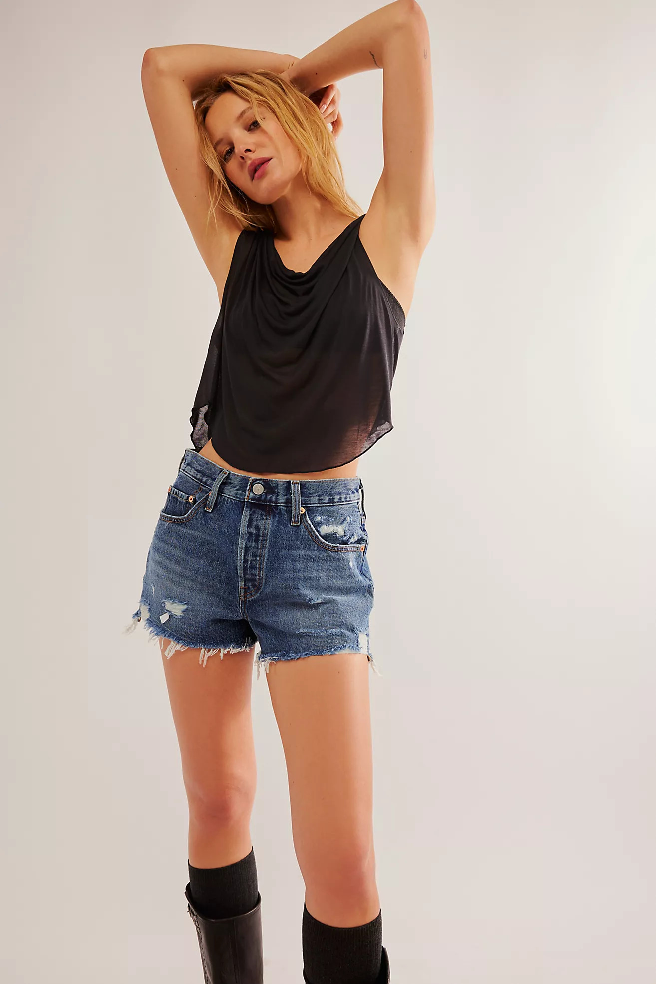 Levi’s 501 High-Rise Denim Shorts | Free People (Global - UK&FR Excluded)