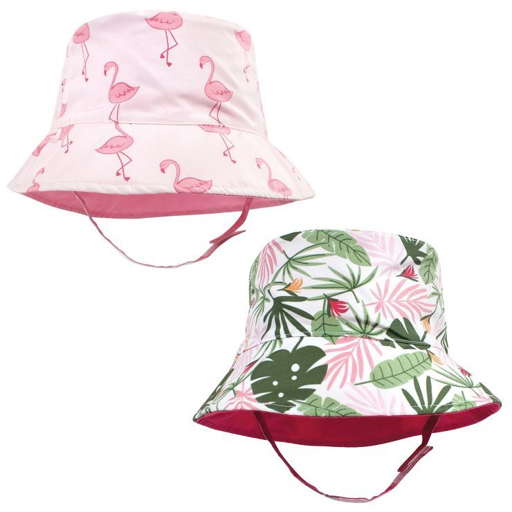 Hudson Baby Infant Girl Sun Protection Hat, Flamingo Tropical | Target