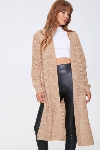 Crochet Open-Front Cardigan | Forever 21 (US)