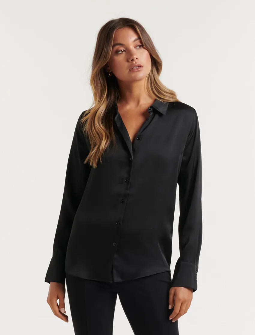 Eva Satin Shirt | Forever New (AU)