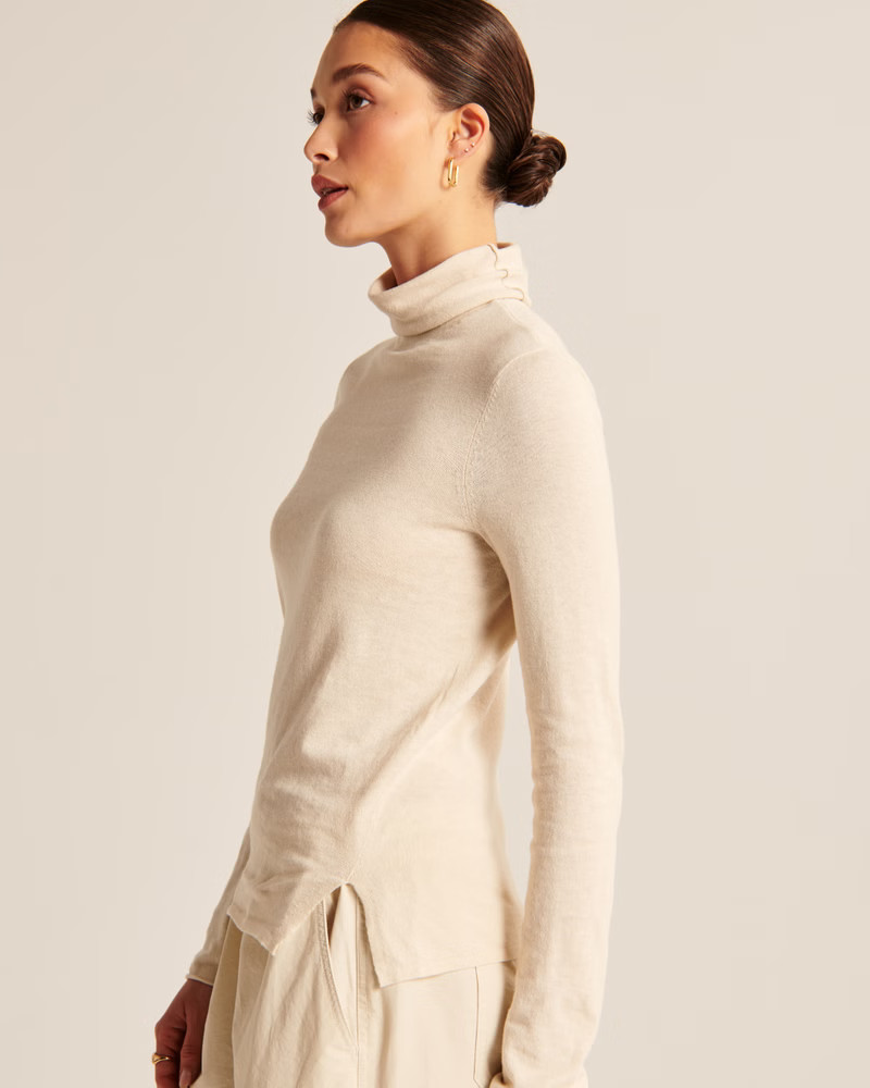 Women's Slinky Turtleneck Sweater | Women's Tops | Abercrombie.com | Abercrombie & Fitch (US)
