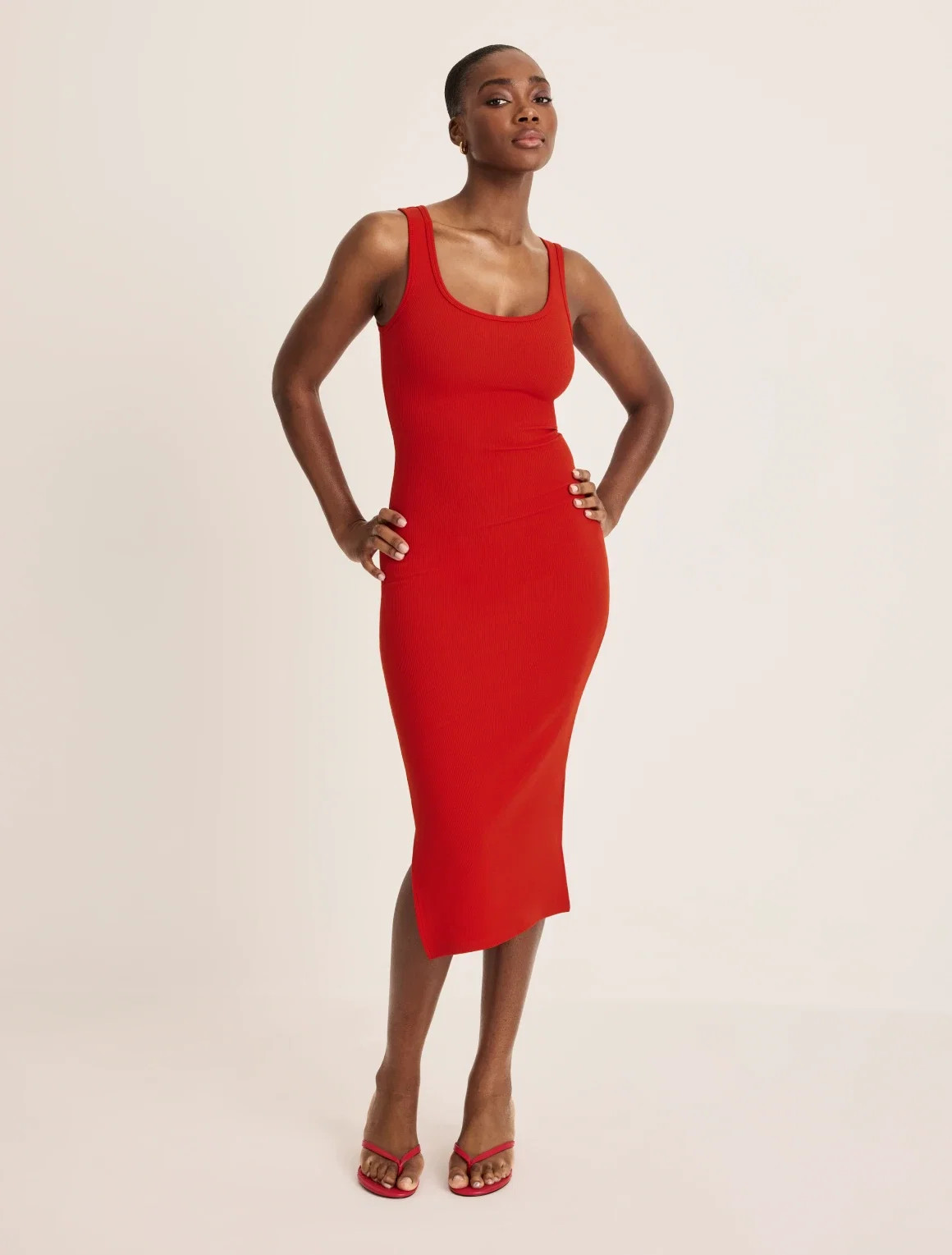 SculptRib\u2122 Cotton Tank Dress | Knix CA