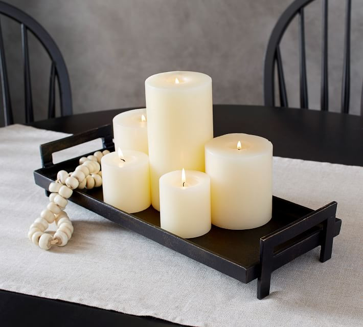Barrett Cast Candle Trays | Pottery Barn | Pottery Barn (US)