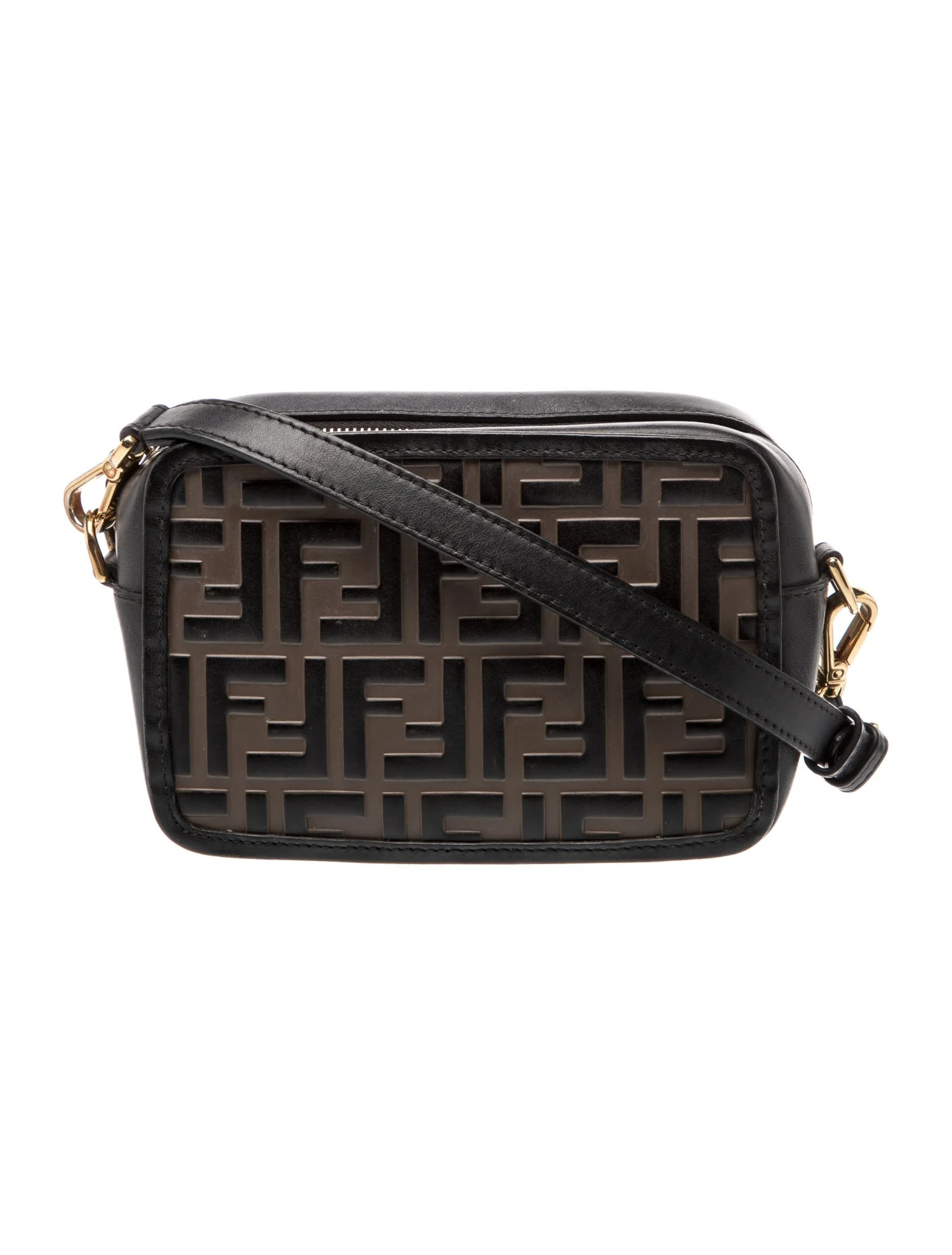 Fendi Zucca FF Mini Camera Case - Brown Crossbody Bags, Handbags - FEN422637 | The RealReal | The RealReal