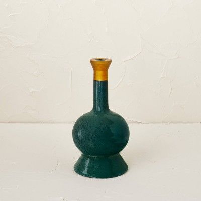 Teal Ceramic Candleholder - Opalhouse™ designed with Jungalow™ | Target