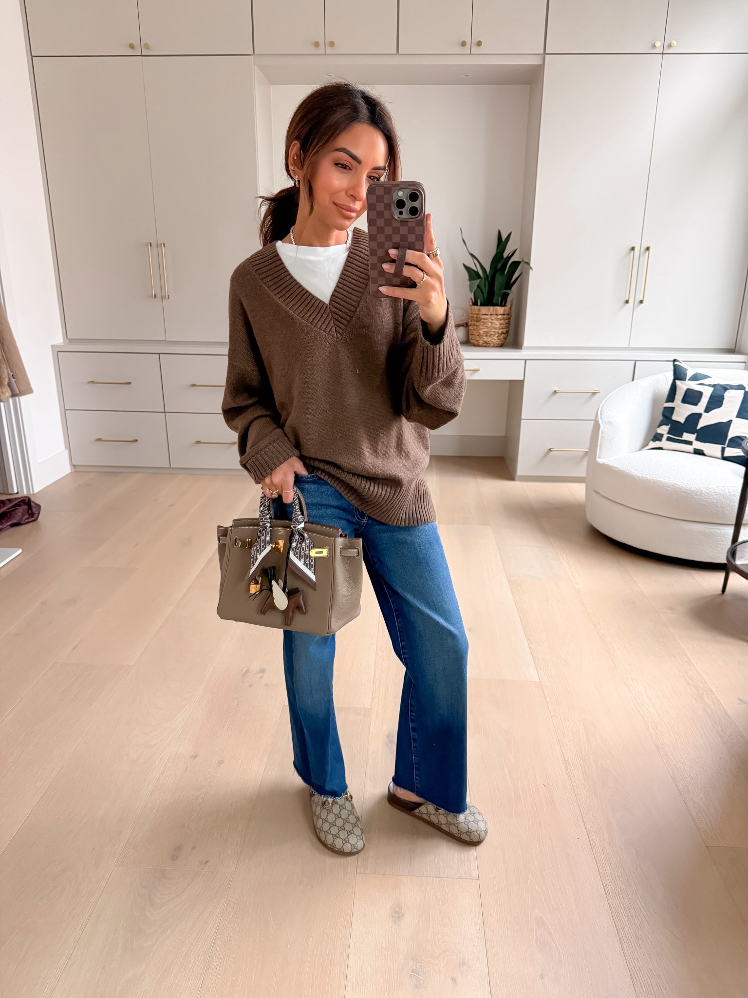 This Amazon sweater is SO soft and great quality! Wearing an xs and it has an oversized fit, 24 in denim! 

#LTKootd #LTKPetite #LTKSeasonal