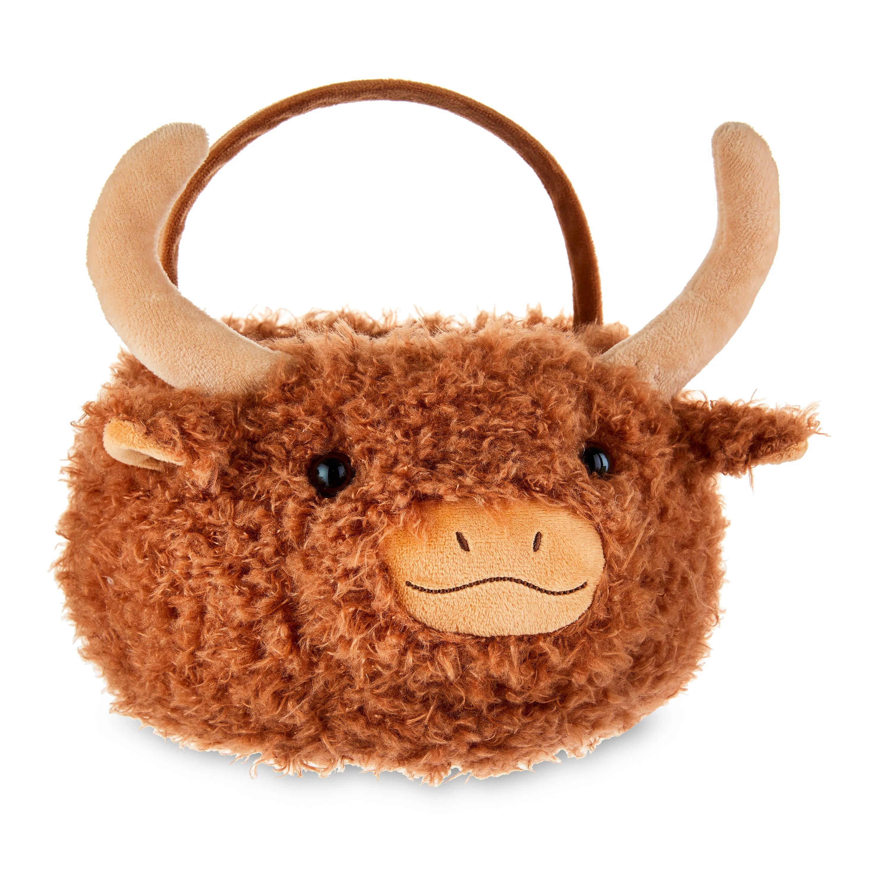 Way To Celebrate Easter 10.5" Plush Bull Easter Basket, Brown - Walmart.com | Walmart (US)