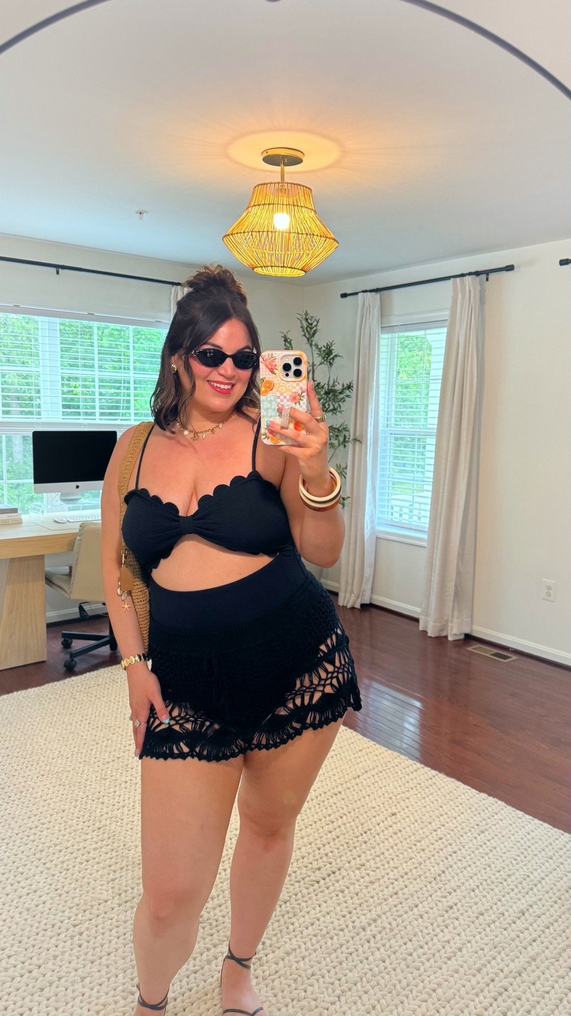 Midsize vacation outfit idea 🌴 wearing one of my favorite confidence boosting swimsuits + my @sojosvision sunnies 🕶️ made with eco friendly materials. You can save at @sojosvision with my code KELLYSJ15 

Swimsuit - size xxl (I size up for my long torso)
Skirt - xl

#LTKootd #LTKSwim #LTKMidsize