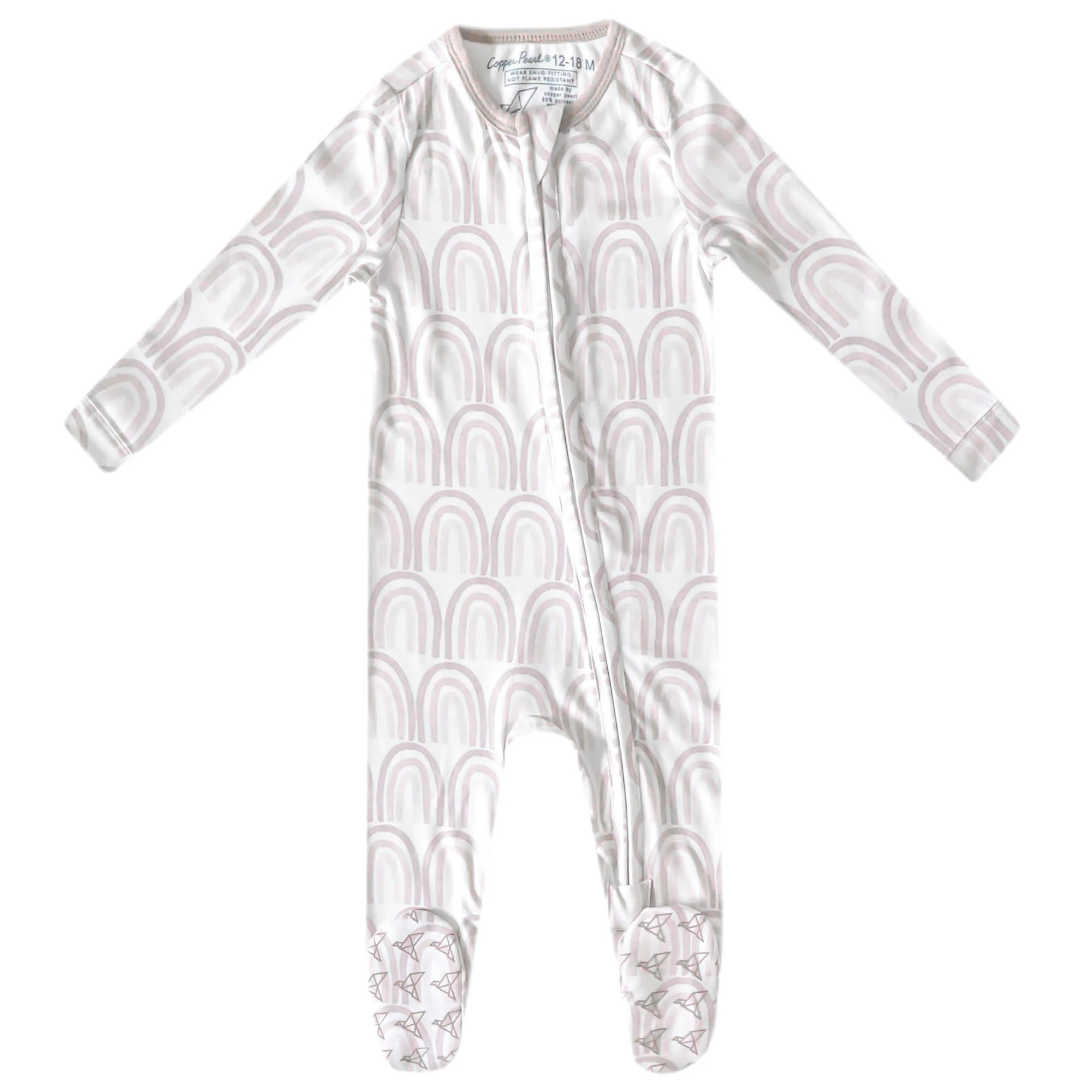 Zip-Up Footie Pajama | Copper Pearl