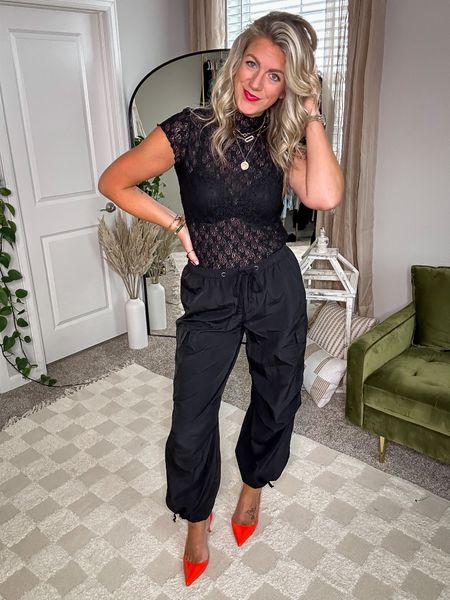 Date night/concert/girls night outfit

Lace top - medium, 3 colors
Pants - medium, unisex, 4 colors
Pumps - size up (12) more colors and heel heights, available up to size 15 

#LTKmidsize #LTKstyletip