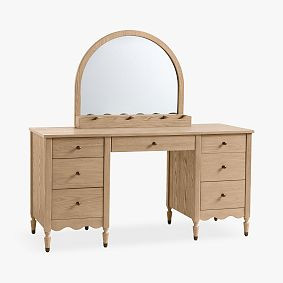 Camille Storage Vanity Desk (60"w x 22"d) | Pottery Barn Teen