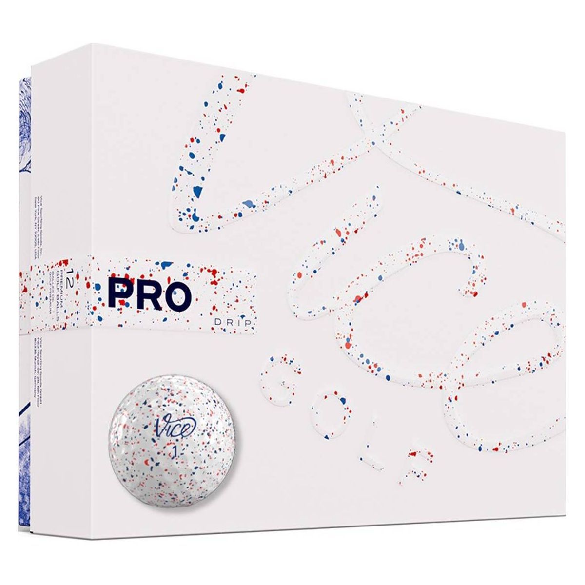 Vice Pro Drip Golf Balls 12pk - Red/Blue/White | Target