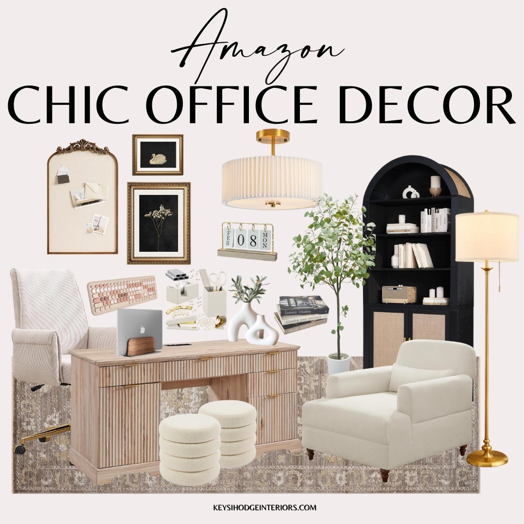 Chic offices are my fave. This one is feminine, inviting, and has warm wood tones, soft curves, and timeless pieces that never feel boring. 

#LTKHome #LTKStyleTip
