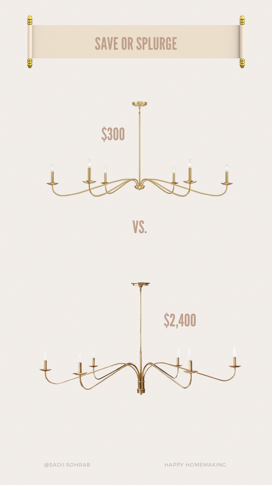 Save or splurge #deaignerforless #designerinspired 

#LTKStyleTip #LTKHoliday #LTKHome