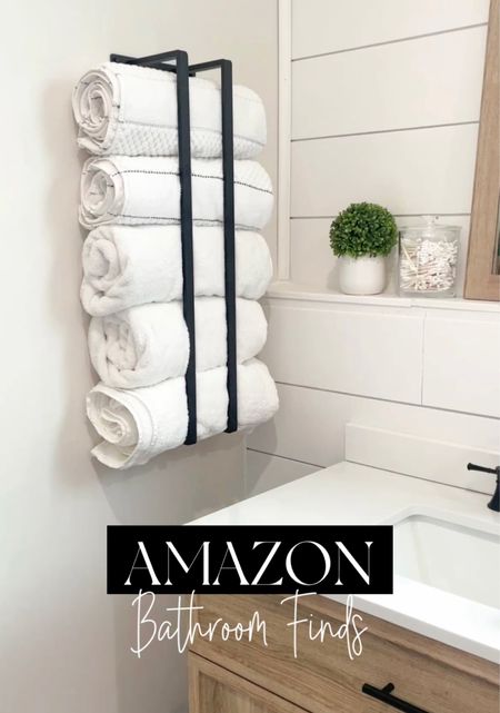 Bathroom organization
Modern towel rack
Amazon finds 

#LTKhome #LTKunder50 #LTKstyletip