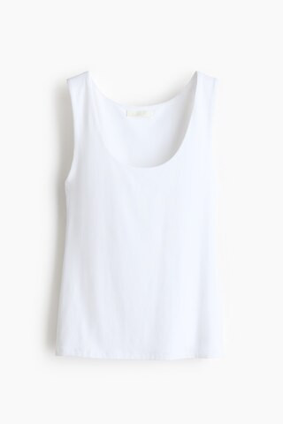 H & M - Microfiber Tank Top - White | H&M (US + CA)