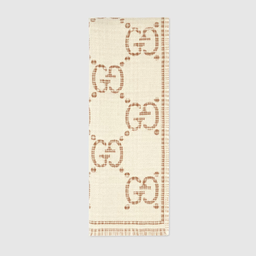 GG wool jacquard scarf | Gucci (US)